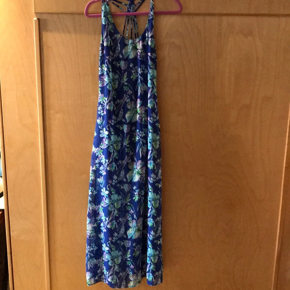🇺🇸SALE🇺🇸Forever 21 Maxi Dress SzLg Blue Floral